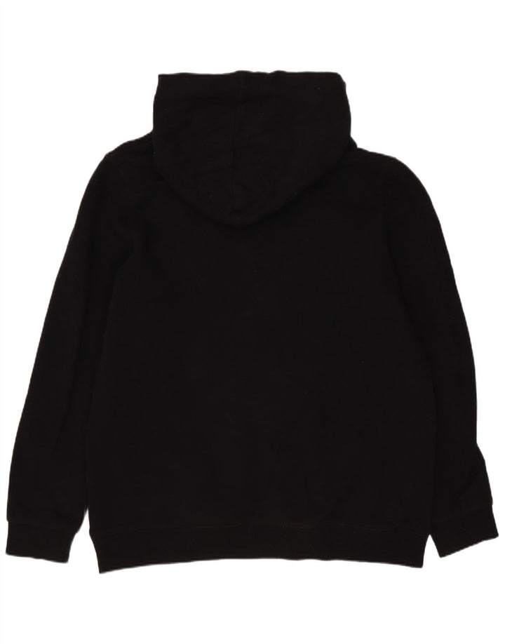 Maglione con cappuccio grafico oversize da donna SUPERDRY UK 10 piccolo nero