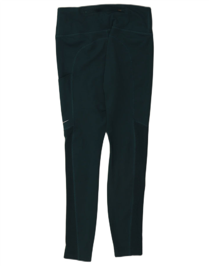 Leggings grafici Nike Dri Fit da donna UK 12 poliestere verde medio