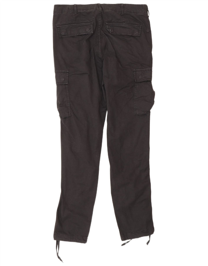 Pantaloni cargo slim da uomo Jack & Jones W33 L34 cotone nero