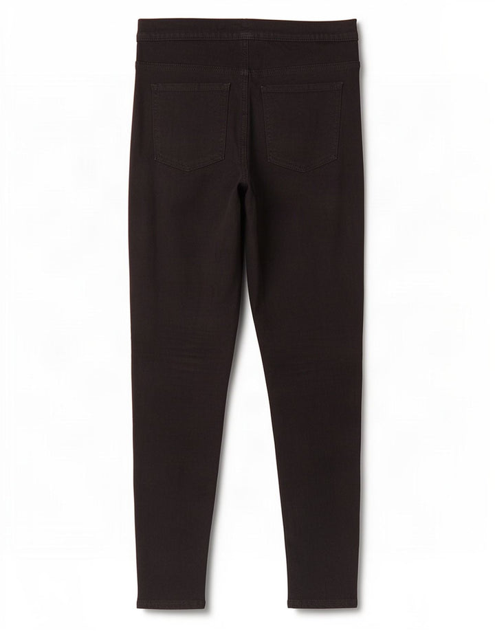 Jeans Jeggings da donna Marks & Spencer UK 12 Medio W30 L28 Cotone nero