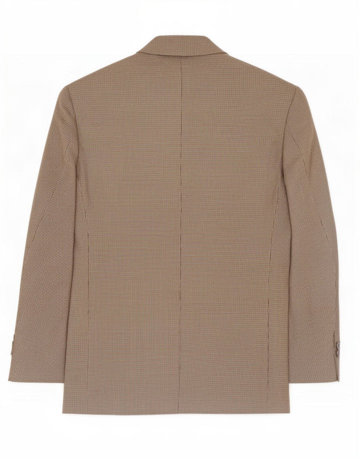 Giacca blazer a 2 bottoni da uomo Marks & Spencer UK 38 Pied de poule beige medio