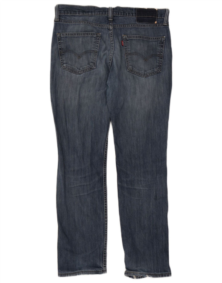 Jeans dritti da uomo Levi's W32 L30 in cotone blu