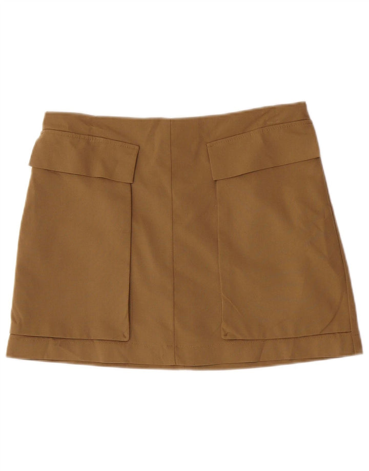 Topshop Minigonna da donna UK 14 Grande W32 Poliestere kaki