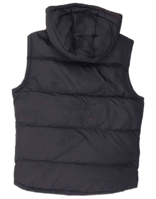 Gilet imbottito con cappuccio da uomo Jack Wills UK 36 piccolo blu navy