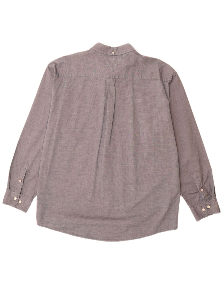 Camicia da uomo Classic Fit Tommy Hilfiger 2XL cotone grigio