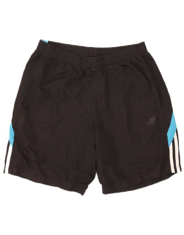 Pantaloncini sportivi da uomo Adidas Medium Black Colourblock in poliestere