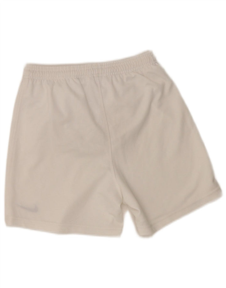 Pantaloncini sportivi Nike da ragazzo 10-11 anni poliestere bianco medio