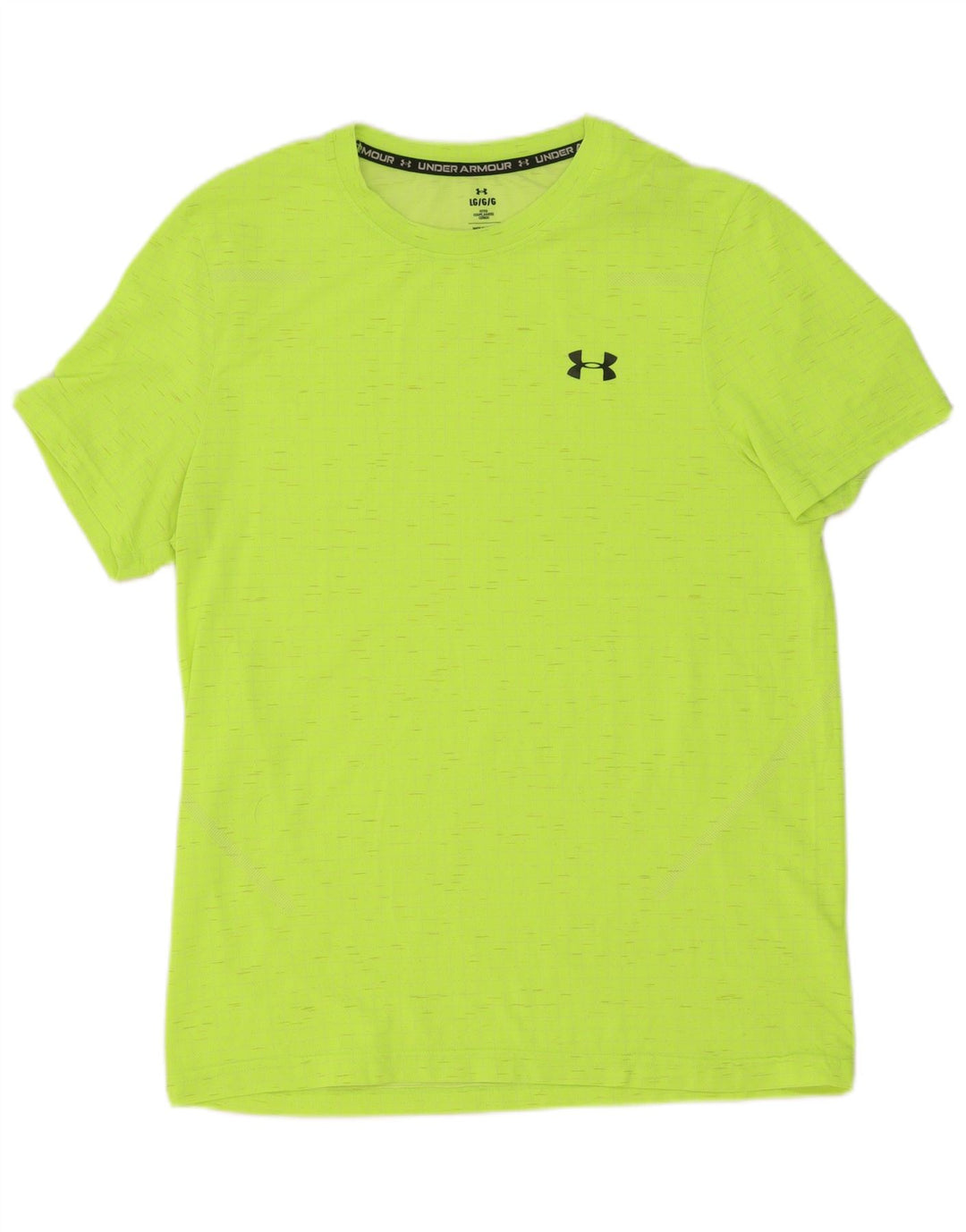 Maglietta aderente da uomo Under Armour, grande, gialla screziata