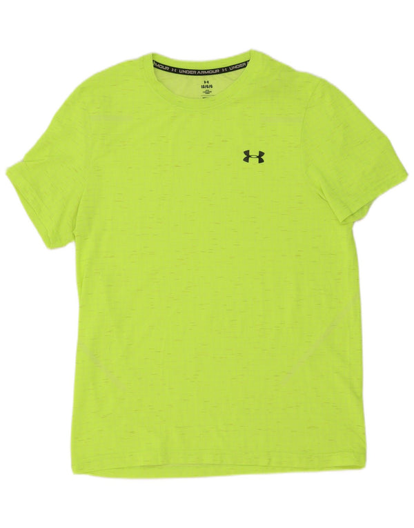 Maglietta aderente da uomo Under Armour, grande, gialla screziata