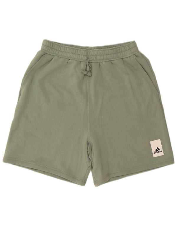 Pantaloncini sportivi Adidas da uomo grandi in cotone verde