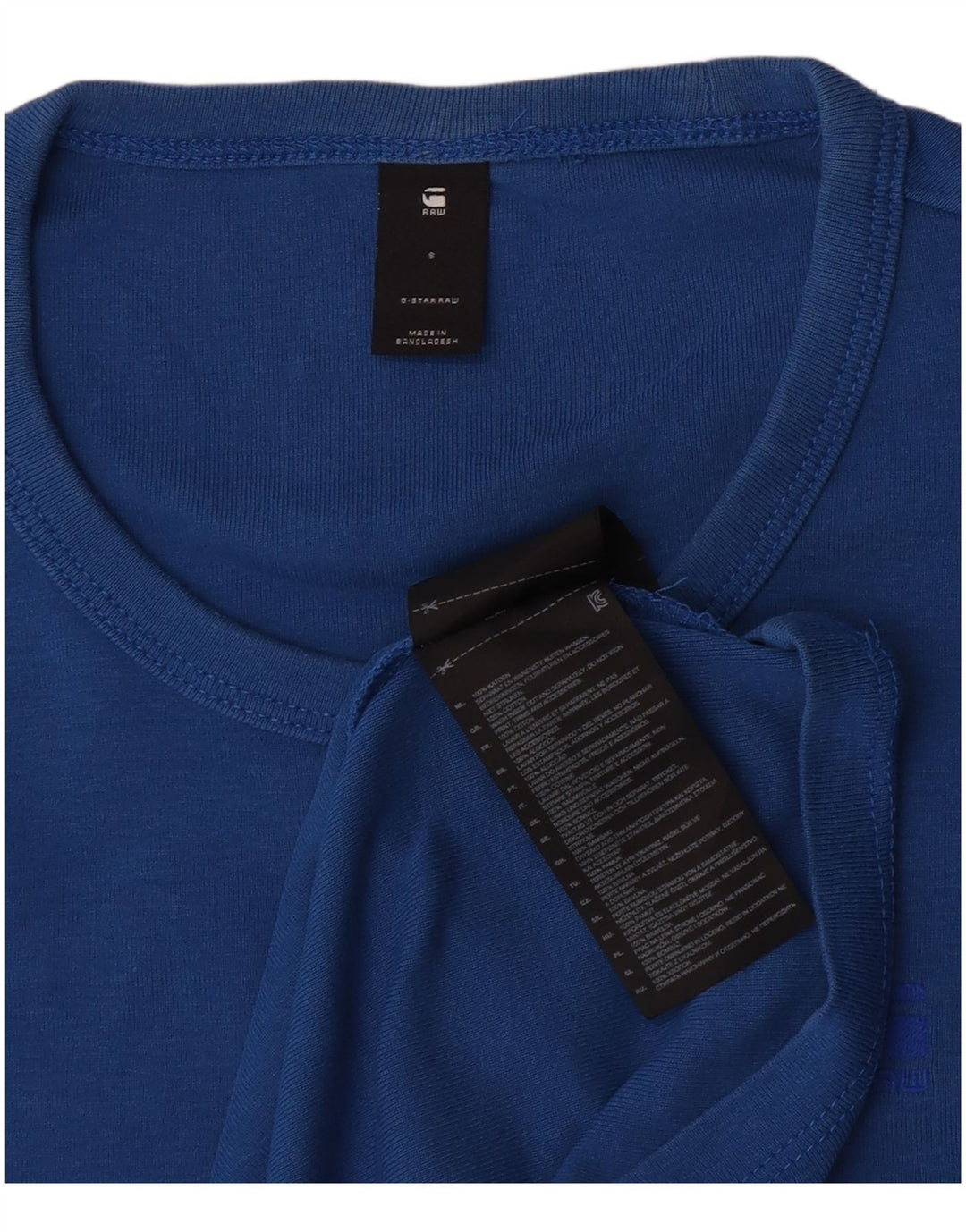 T-shirt da uomo G-Star Top piccola in cotone blu
