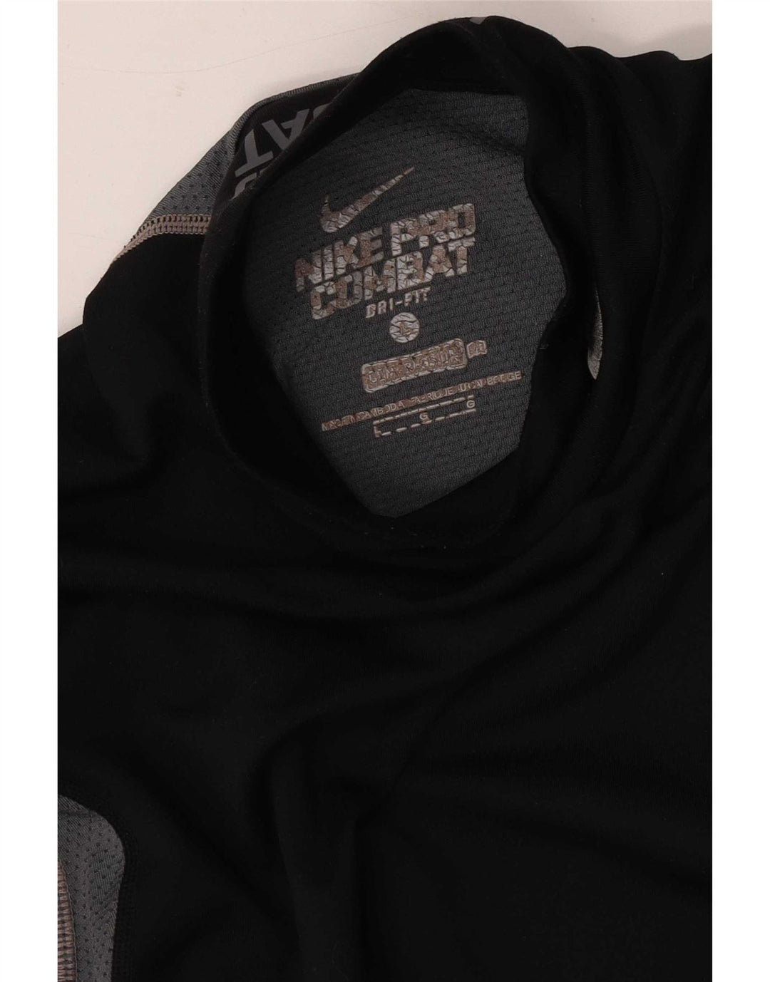 Maglia a compressione Nike da uomo a maniche lunghe grande nera color block