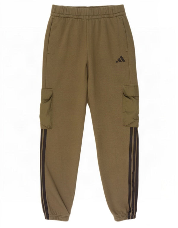 Pantaloni da tuta Adidas da ragazzo Cargo Joggers 13-14 anni in cotone kaki
