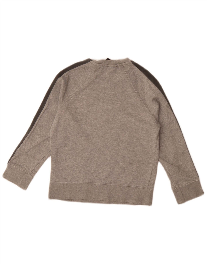Felpa con grafica Nike per ragazzi, 8-9 anni, piccola, in cotone grigio