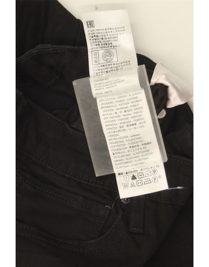 Jeans Levi's 710 Slim da donna W30 L34 cotone nero