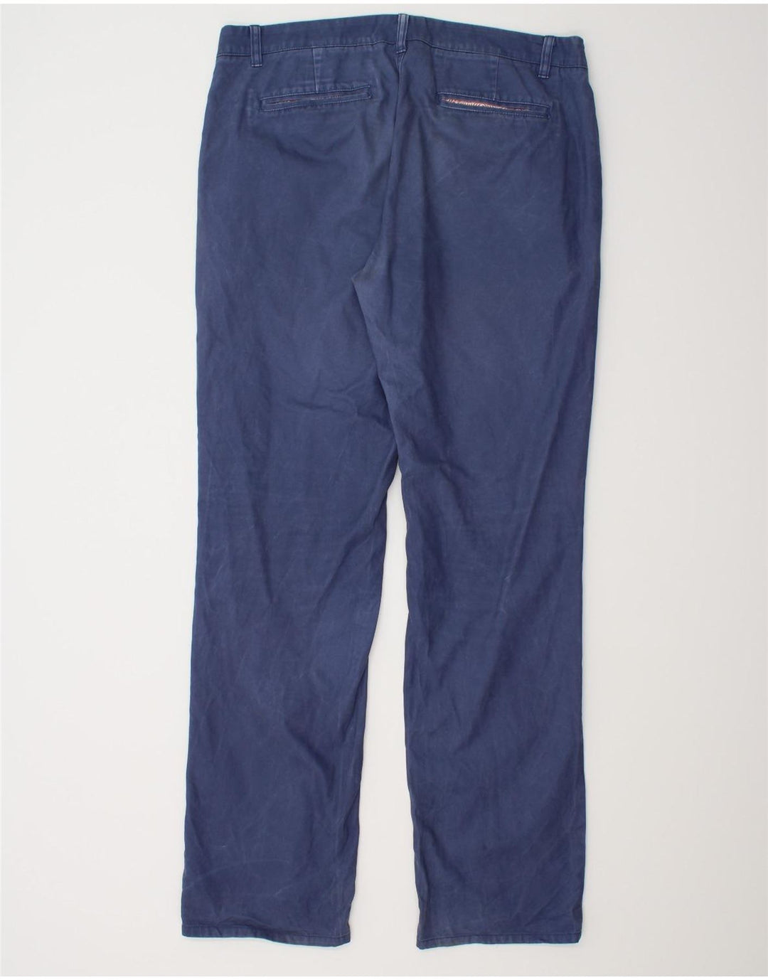 Pantaloni chino dritti da uomo BONOBOS W35 L34 cotone blu