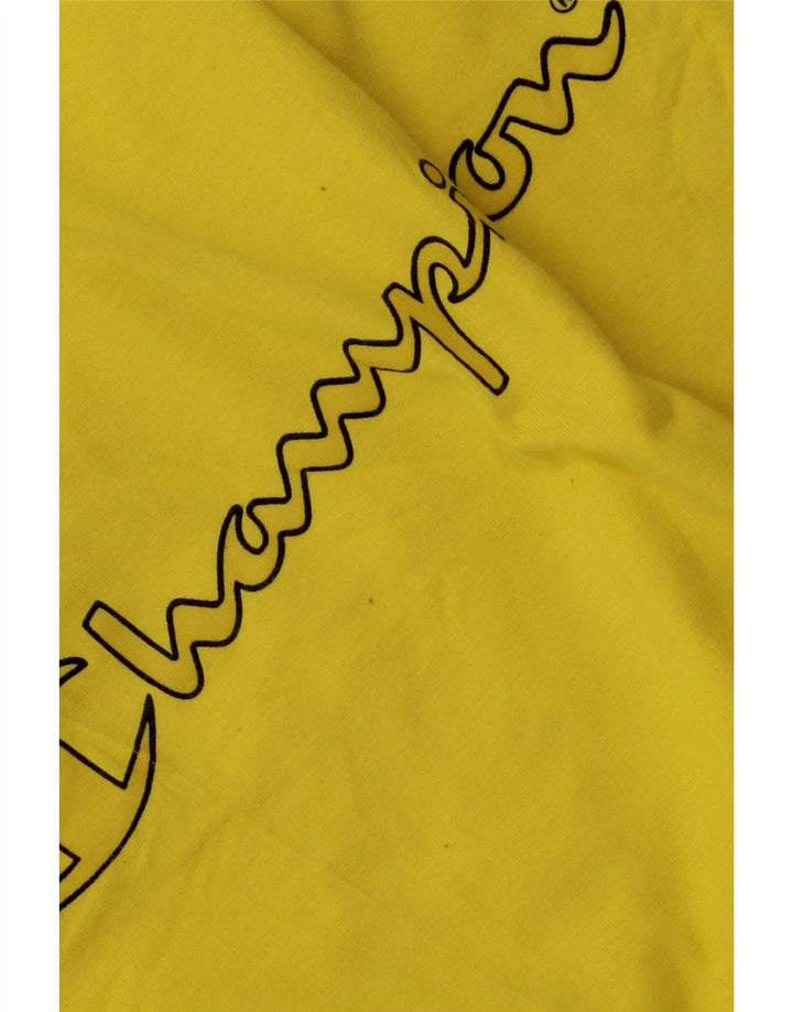 T-shirt grafica da uomo Champion Top giallo medio