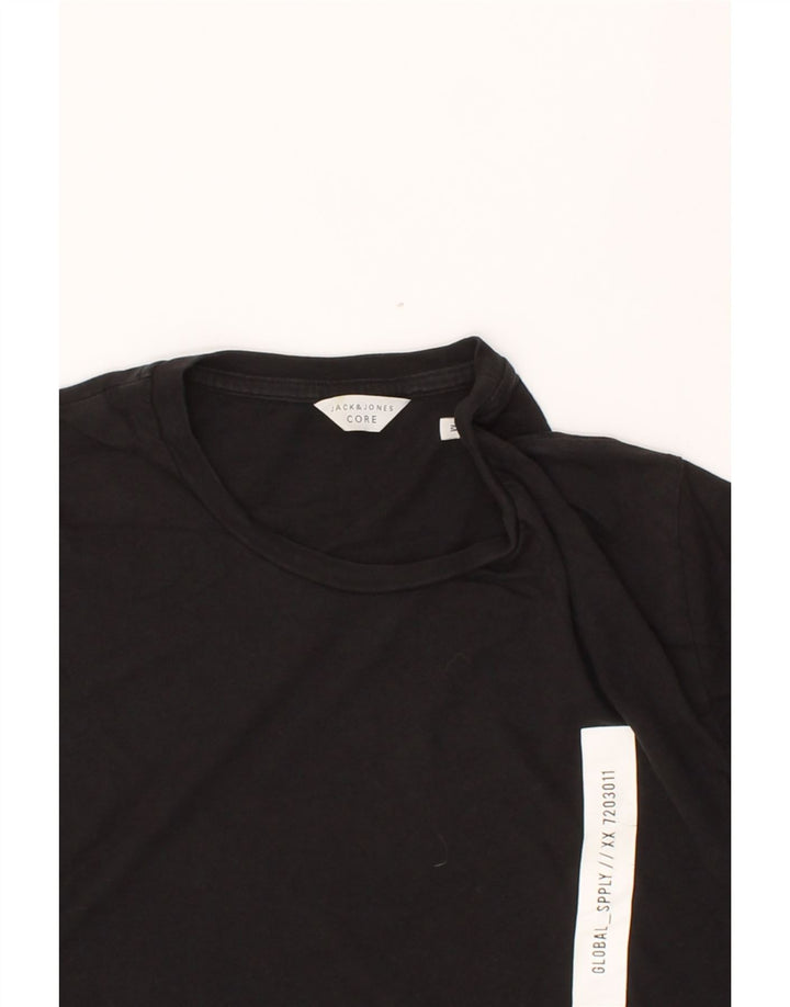 JACK & JONES Mens Graphic T-Shirt Top Medium Black Cotton Vintage Jack & Jones and Second-Hand Jack & Jones from Messina Hembry 