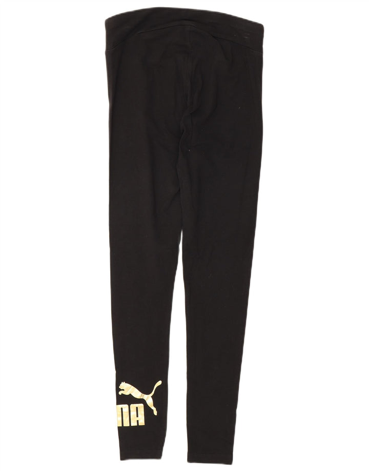 Leggings grafici da donna Puma UK 8 piccoli neri