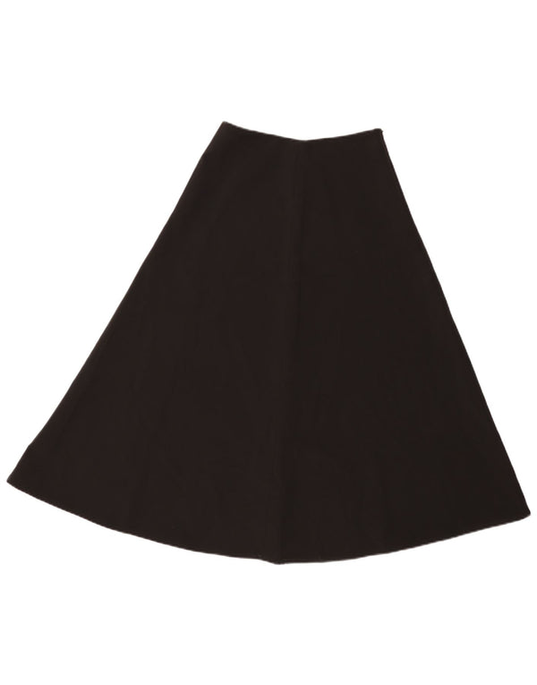 Gonna a trapezio da donna Benetton UK 6 XS W24 poliestere nero