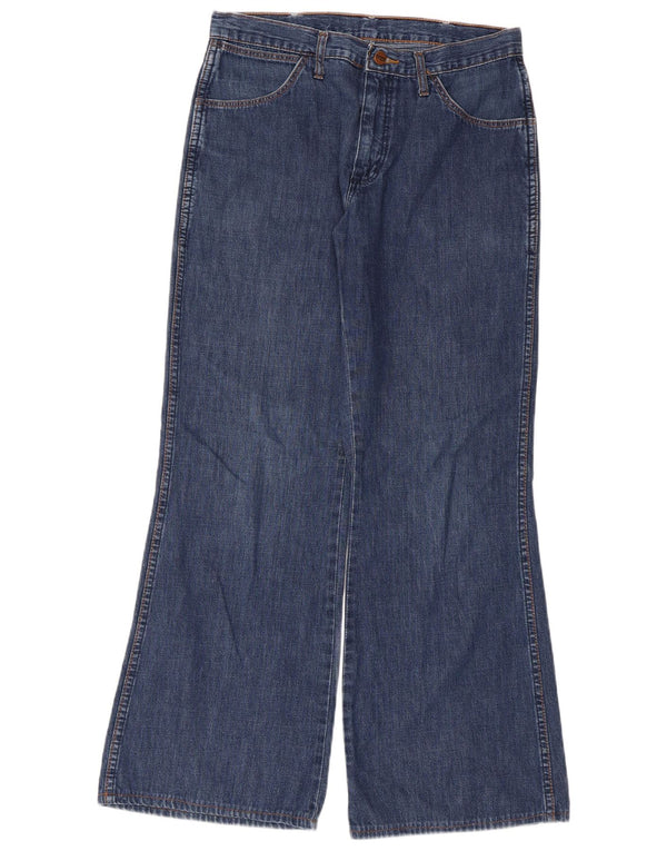 Jeans Wrangler da uomo a gamba larga W32 L32 in cotone blu