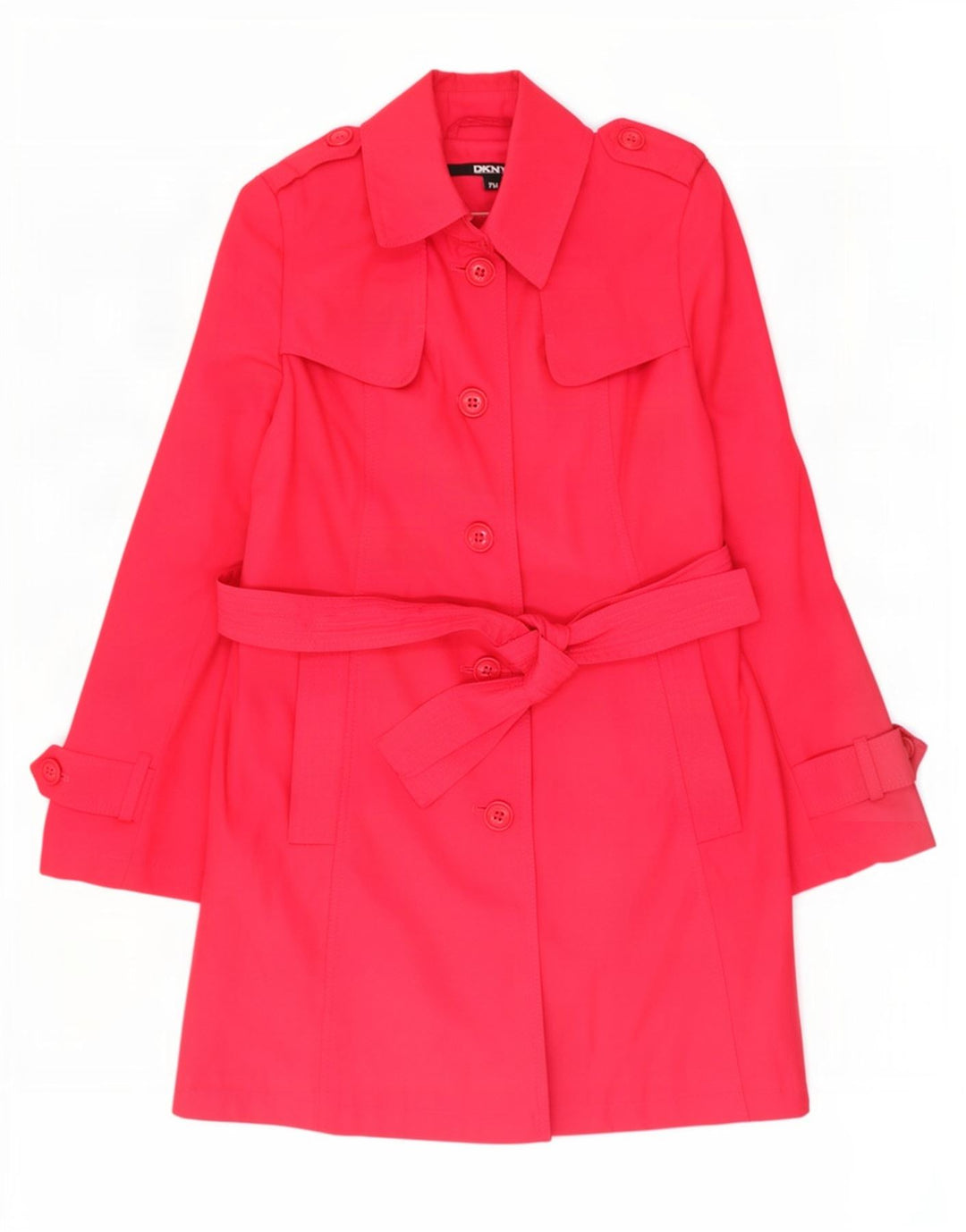 Trench da donna Dkny UK 14 cotone rosa medio