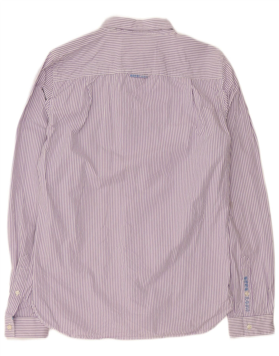 Camicia da uomo Superdry in cotone gessato viola medio