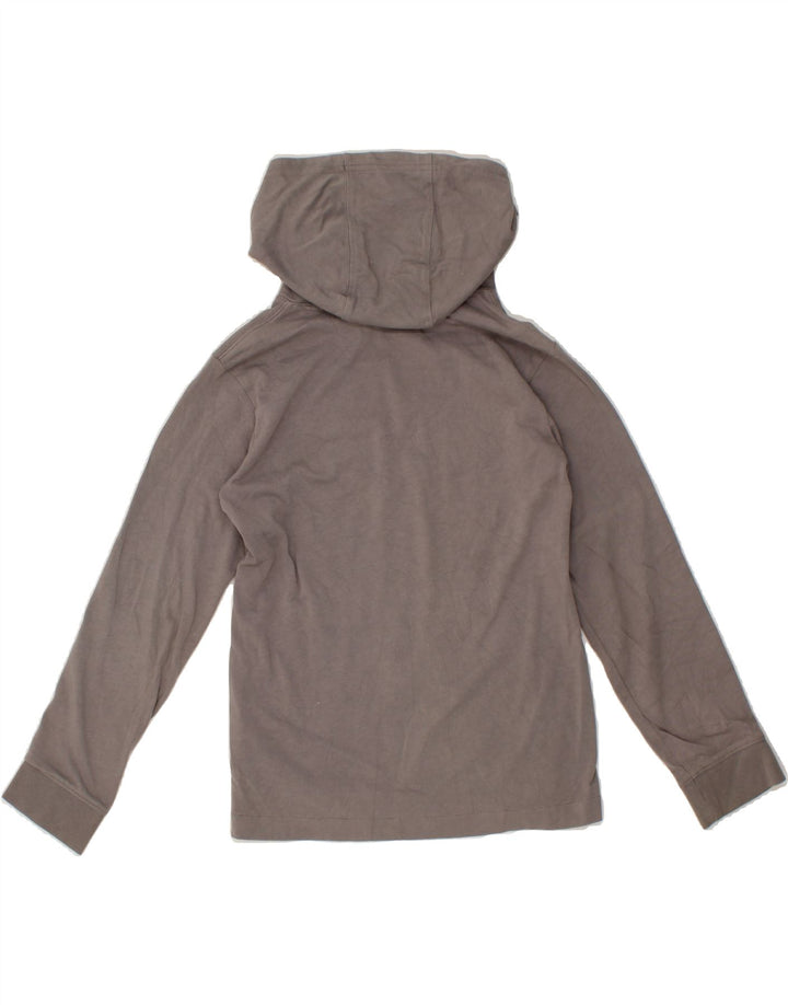 NIKE Womens Graphic Hoodie Jumper UK 12 Medium Grey Cotton Vintage Nike and Second-Hand Nike from Messina Hembry 