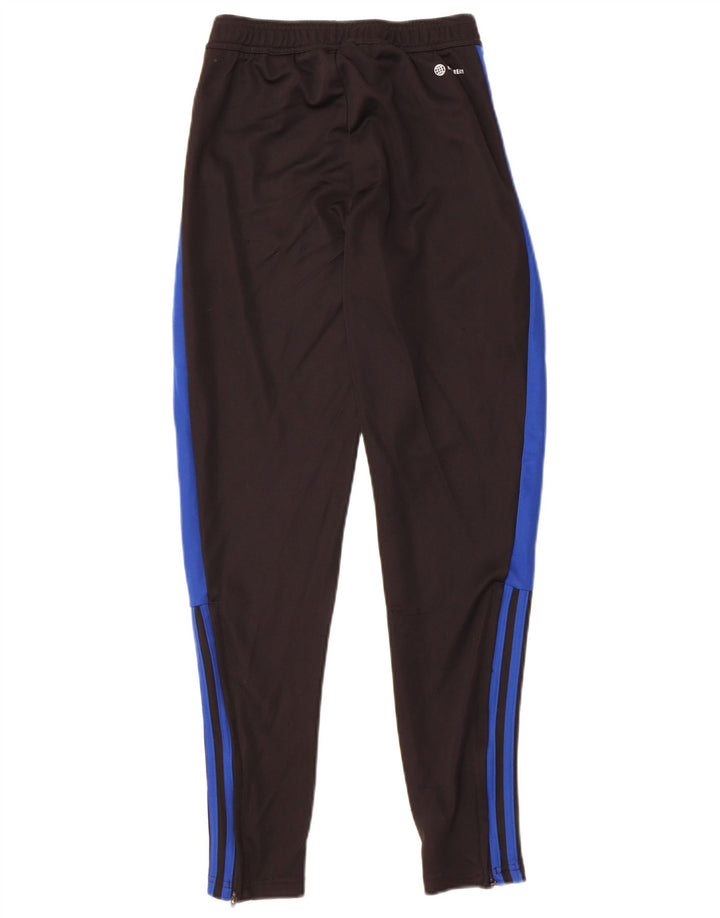Pantaloni da tuta Adidas Aeroready da uomo piccoli in poliestere color block nero