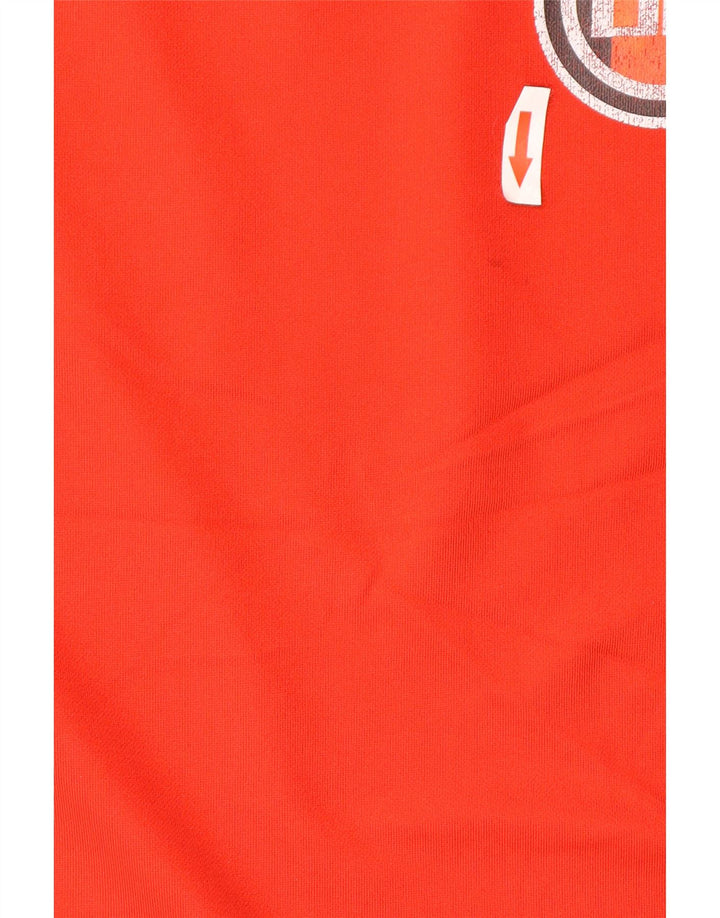 T-shirt grafica da uomo Puma Top Large rosso color block