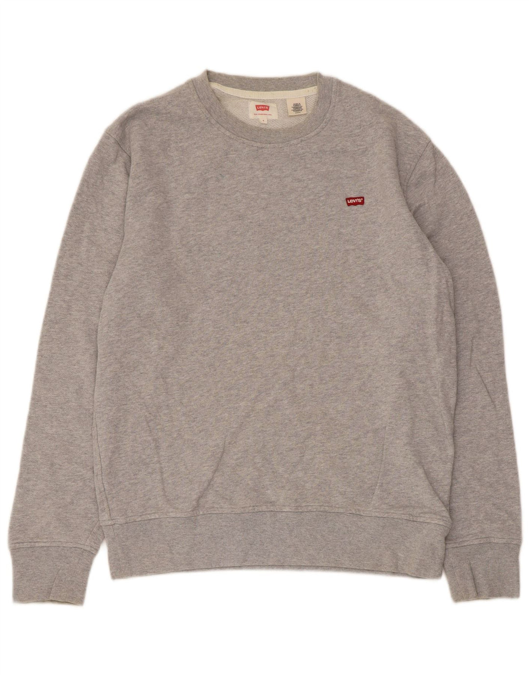 Levi's Uomo Felpa Maglione Piccolo Cotone Maculato Grigio