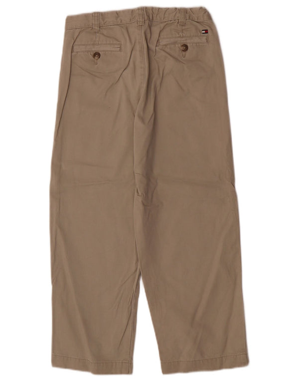 Tommy Hilfiger Pantaloni chino larghi per ragazzi 6-7 anni W22 L21 Cotone beige