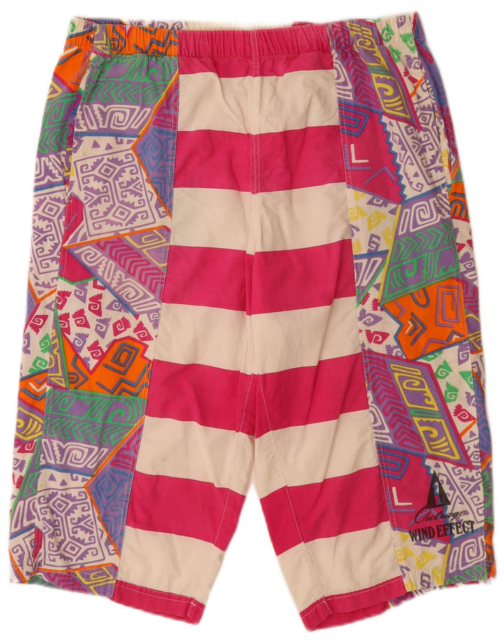 Bermuda da donna con motivo astratto Outrage Large W32 multicolore