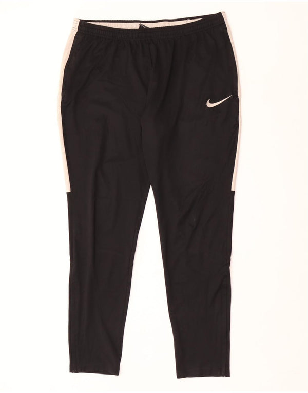 Pantaloni da tuta Nike Dri Fit da uomo, poliestere color block medio nero