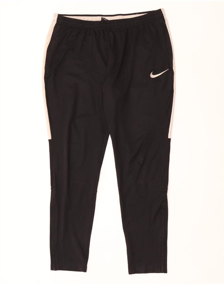 Pantaloni da tuta Nike Dri Fit da uomo, poliestere color block medio nero