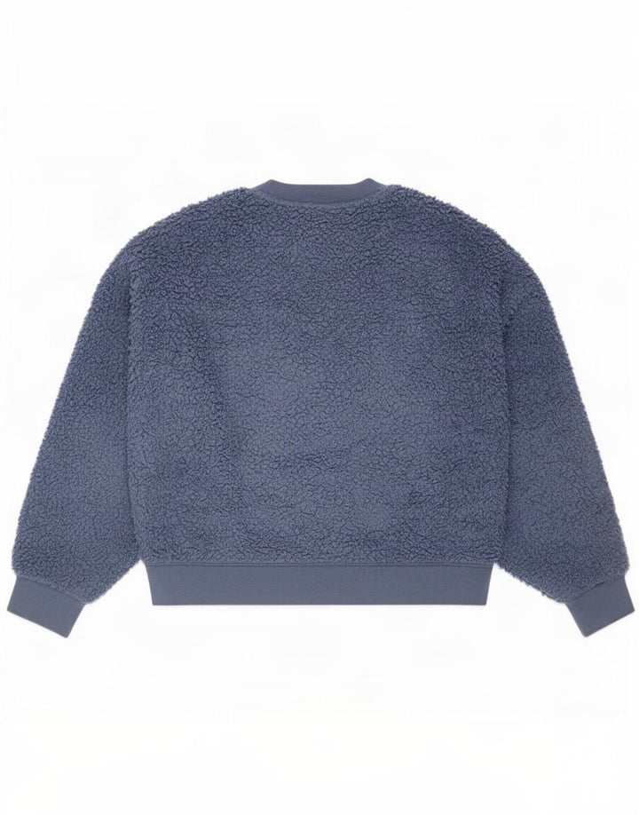 Maglione in pile oversize da donna Gap UK 10 Small Blu Poliestere