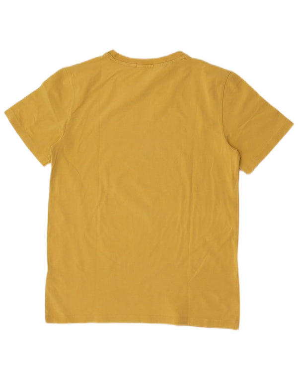 Maglietta grafica da bambino Calvin Klein Jeans Top 15-16 anni in cotone giallo