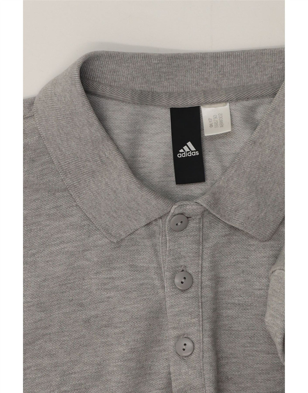 Polo Adidas da uomo grigio medio chiazzato