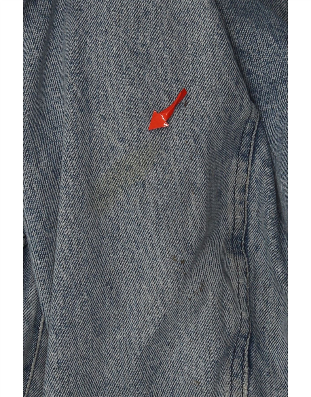 Giacca da uomo in denim sherpa Sisley UK 40 grande cotone blu