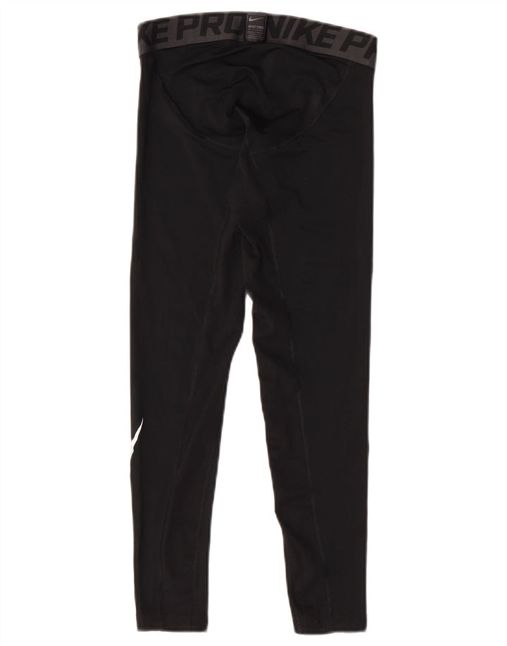 Leggings grafici a compressione Nike da ragazzo 10-11 anni poliestere nero medio