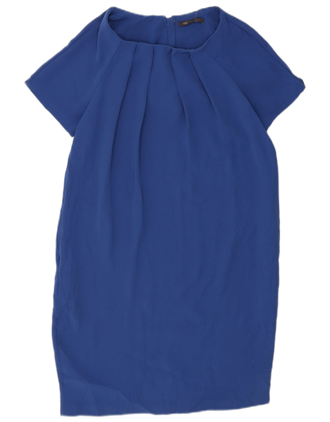 Abito a trapezio da donna Marks & Spencer UK 10 piccolo poliestere blu