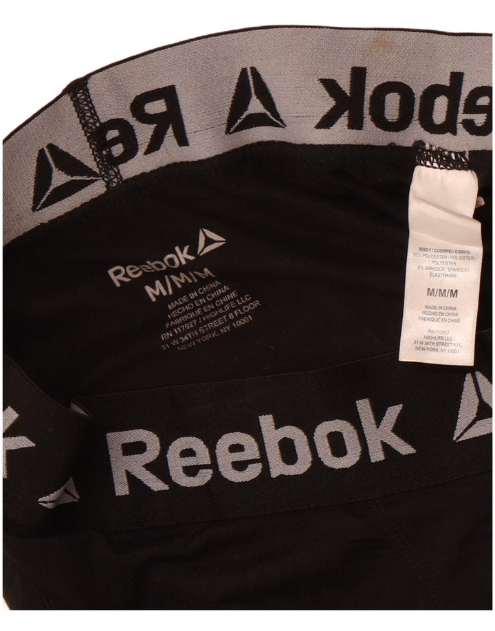 Leggings grafici da uomo Reebok medio nero in poliestere