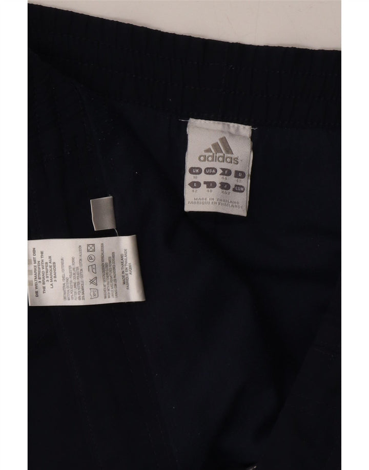 ADIDAS Womens Tracksuit Trousers UK 16 Large Navy Blue Polyester Vintage Adidas and Second-Hand Adidas from Messina Hembry 