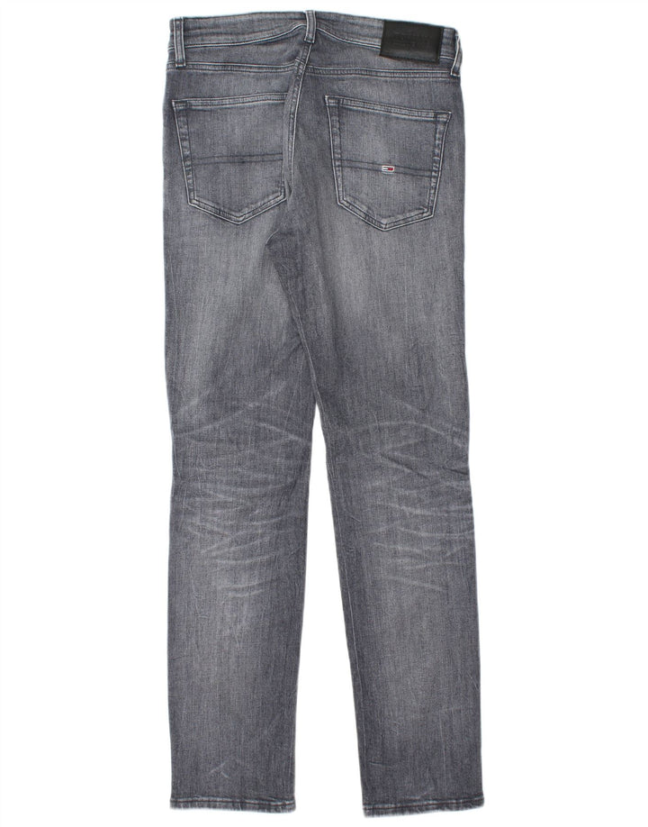 TOMMY HILFIGER Jeans slim da uomo W30 L32 cotone grigio