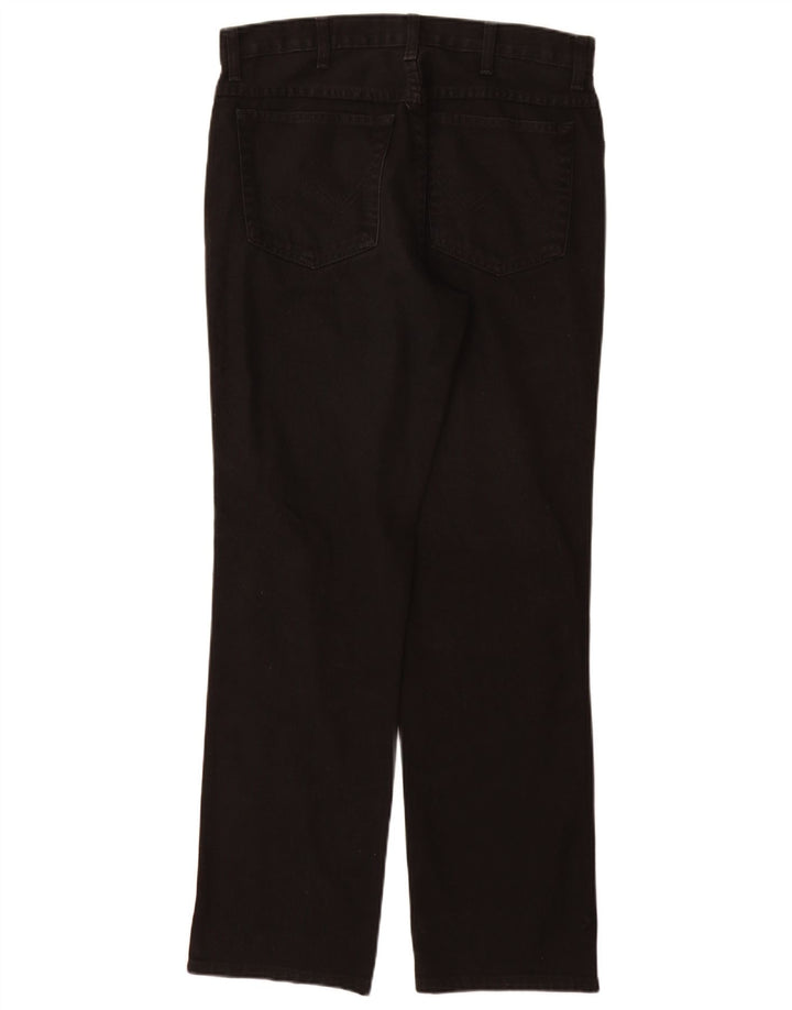 Jeans dritti da uomo Texas WRANGLER W34 L32 cotone nero