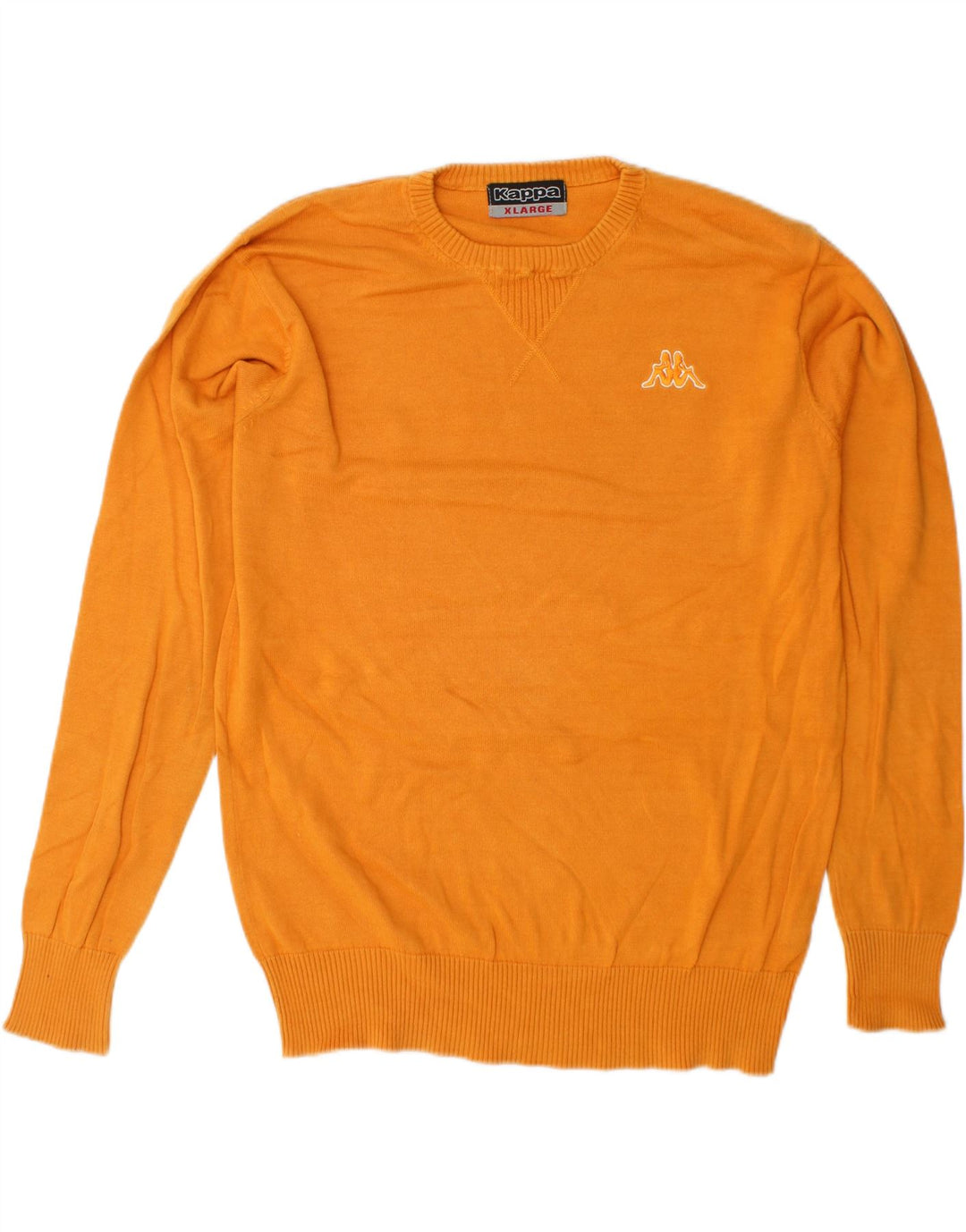 Maglione maglione girocollo da uomo KAPPA XL in cotone giallo