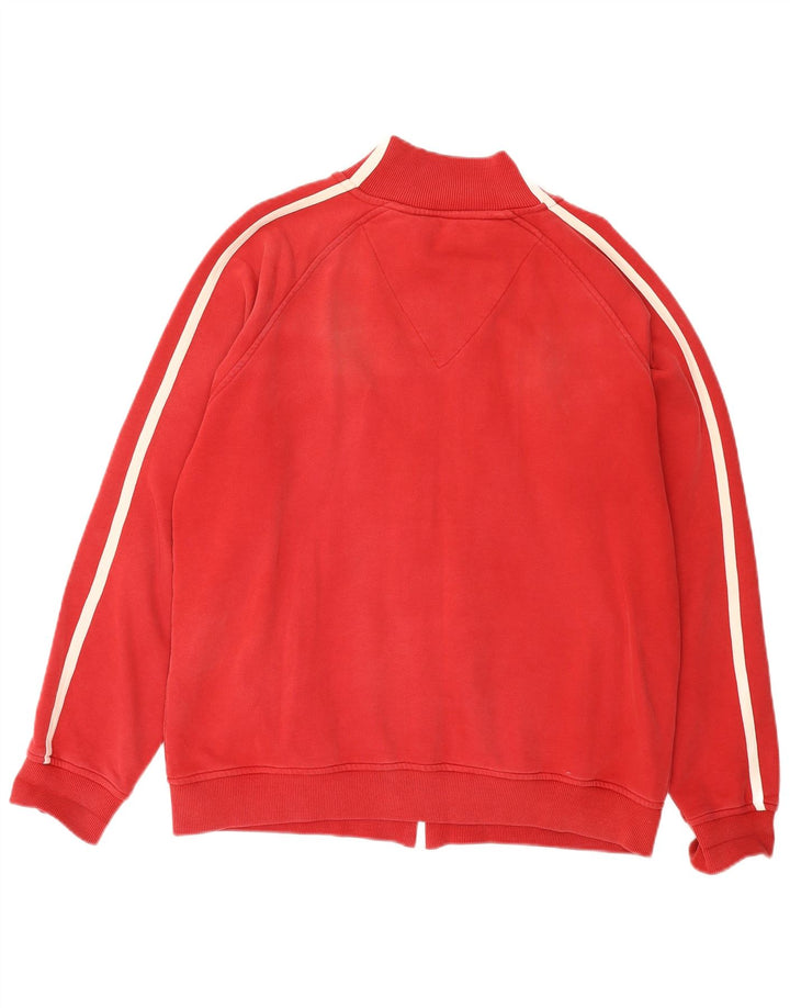 LAMBRETTA Mens Tracksuit Top Jacket 2XL Red Cotton