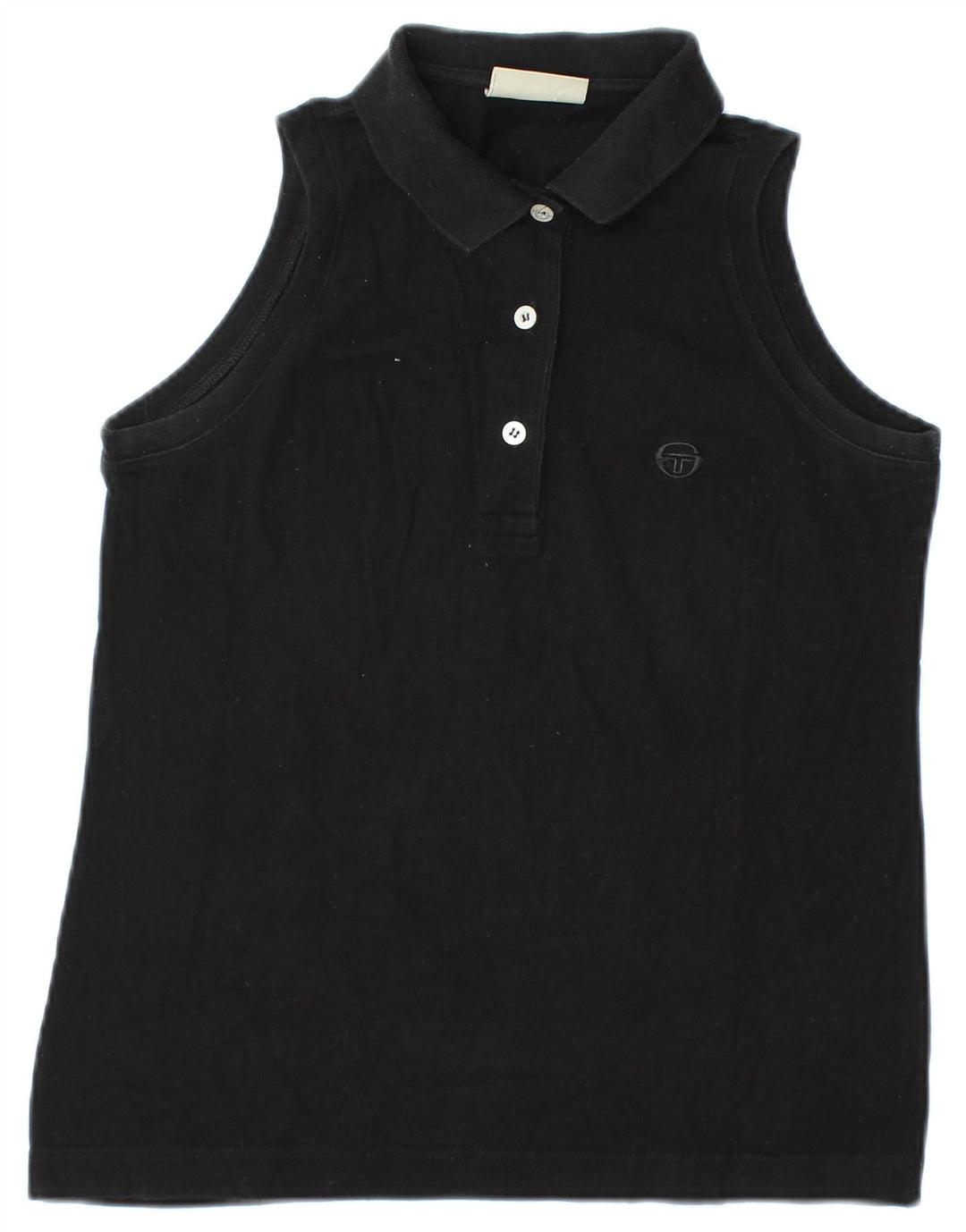 Polo senza maniche da donna Sergio Tacchini UK 12 Medium Nera