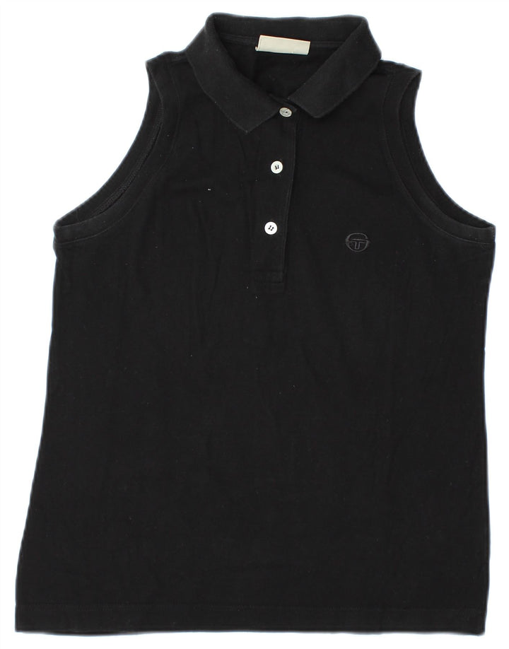Polo senza maniche da donna Sergio Tacchini UK 12 Medium Nera