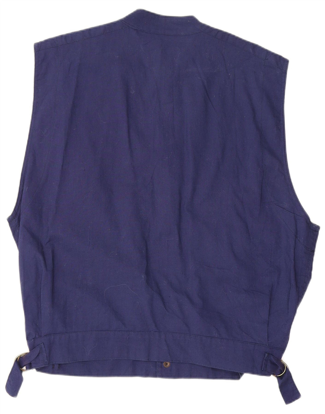 Gilet da uomo vintage UK 40 grande cotone blu navy